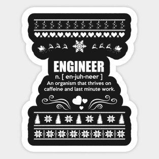 Merry Christmas ENGINEER Sticker